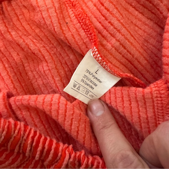 Amazon Women's Red and White Pajama Set - Picture 3 of 4